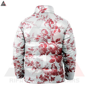 Chaqueta de burbujas de sublimación de lona con logotipo personalizado para hombre, novedad de invierno a prueba de viento - Product Image 6