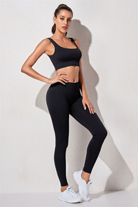 Traje de yoga sostenible Conjuntos de mujer Ropa atlética Conjuntos de ropa de entrenamiento Fitness Mujeres Ropa de gimnasio - Product Image 3