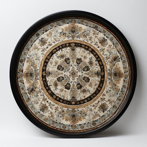 Diamond Veil <b>Clear</b> <b>Resin</b> Tray with Silver Dust Art Deco Design Lightweight Flower Shape for Modern Living Room Luxury Decor - Product Image 2