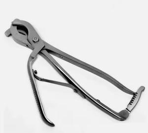 Manual Stainless Steel Veterinary Castration Emasculator <b>Plier</b> with Ratchet for Hospital Use - Product Image 3