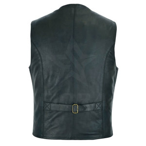 เสื้อกั๊กหนังแท้สำหรับผู้ชายเสื้อกั๊กหนังแฟชั่นสำหรับฤดูหนาว - Product Image 2