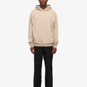 Sudadera con capucha de hombre pesado con bordado en blanco de alta calidad 2025, jersey con estampado de logotipo personalizado de gran tamaño, sudaderas con capucha personalizadas de algodón para hombre - Product Image 2