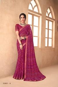 ส่าหรีผ้าไหมกล้วยแบบคลาสสิกพร้อมด้วย zari ทำงานและหรูหรา pallu เหมาะสำหรับเจ้าสาวเทศกาลและสวมใส่แบบดั้งเดิม - Product Image 2