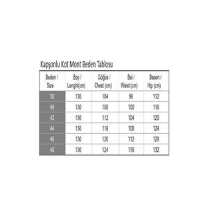 Chaqueta Larga de Mezclilla con Capucha Azul Oscuro 19230 - Product Image 5