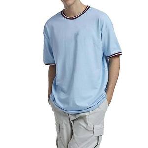 เสื้อยืดผู้ชายคอกลมผ้าฝ้ายสีพื้นสำหรับฤดูร้อน - Product Image 5