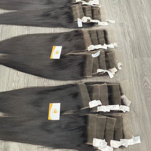 Extensiones de Cabello Remy Vietnamita Natural de 8-32 Pulgadas, Tejido de Cabello en Todos los Colores, 100 g, Venta al por Mayor, Encaje HD - Product Image 1
