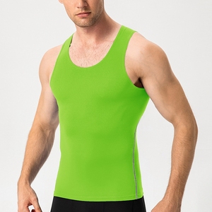Débardeur respirant à col rond avec impression personnalisée sans marque Gym surdimensionné vente en gros débardeurs pour hommes OEM personnalisés - Product Image 1