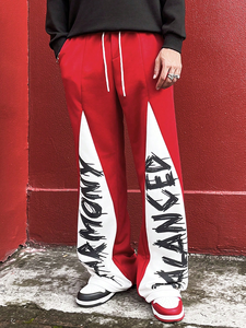 OEM Pantalon de survêtement unisexe délavé à l'acide de haute qualité Pantalon de survêtement vintage surdimensionné pour hommes avec cordon de serrage pour tissu de toile de style décontracté - Product Image 4