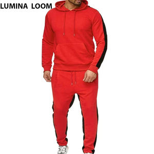 Survêtements pour hommes 100% coton, respirants, décontractés, imprimés par transfert thermique, personnalisables avec étiquette et impression sur mesure, à bas prix, toutes couleurs, tailles plus. - Product Image 1