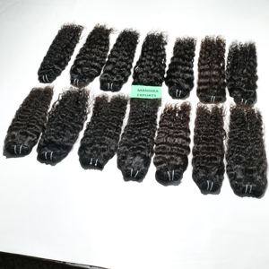 Extensions de Cheveux Naturels Bouclés à Double Trame Remy Vierges Indiens pour Femmes Noires, 10-32 Pouces, Tout - Product Image 4