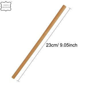 100% pailles en bambou biologique naturel pailles en bois jetables sculptées biodégradables dans un emballage en boîte - Product Image 2