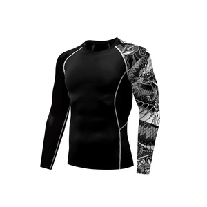 Rashguard imprimé de qualité supérieure à prix abordable – Vente chaude – Rashguard durable pour l'entraînement de boxe pour hommes - Product Image 1