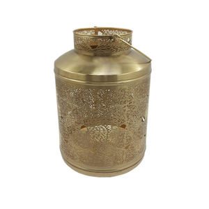 Linterna de Metal de forma redonda Color dorado para el hogar y la iluminación de Navidad Decoración Linterna colgante hecha a mano - Product Image 5