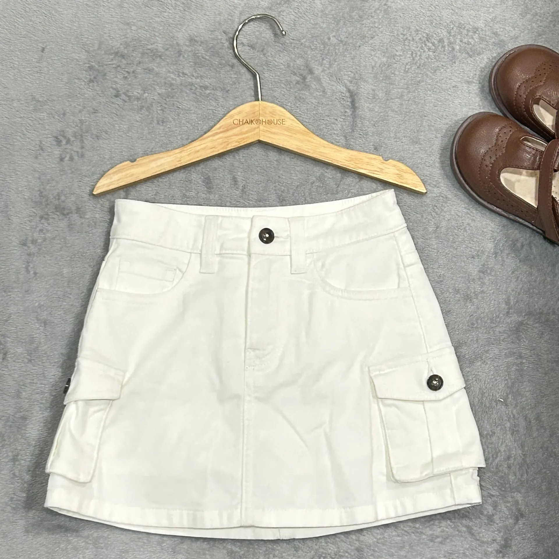 2024 Mode hochwertiger günstiger Preis Baby Denim Jeans Shorts Rock für Mädchen Kind Kinder Khaki weiße Jeans Hosen Sommer Herbst