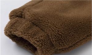 Chaqueta de Invierno Personalizada al por Mayor para Hombre, Chaqueta de Forro Polar con Cremallera, Estilo Urbano, Chaqueta Sherpa con Bordado y Parches Cálidos para Hombre - Product Image 4