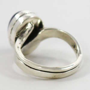 Bague en argent sterling sertie d'améthyste Belle bague en pierre naturelle plaquée argent sterling 925 - Product Image 2