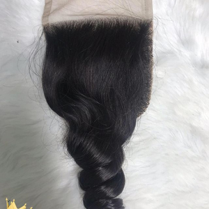 Vente en gros de cheveux indiens Remy Grade HD Lace Closure 2*4-7*7 13*6 pour frontale en cheveux humains vierges 100% - Product Image 4