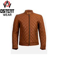 Vestes d'hiver pour hommes en cuir véritable sur mesure, vente en gros, meilleur design, col montant, respirantes, élégantes, style urbain