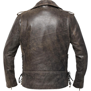 Vêtements décontractés de style fermeture à glissière de haute qualité vestes en cuir pour hommes doublure chaude vestes en cuir à fermeture à glissière à la mode pour hommes - Product Image 2