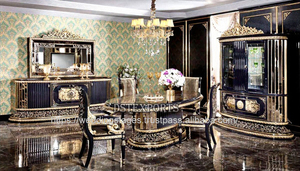 Magnífico juego de comedor de diseño mexicano para el hogar, decoración de Villa turca, muebles de comedor, mesa de comedor curvada clásica, sillas en venta - Product Image 5