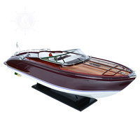 B089 - Modèle de bateau rapide Riva Rama en provenance du Vietnam, produits artisanaux pour la décoration de la maison, cadeaux personnalisés 94Lx26.7Wx28H cm
