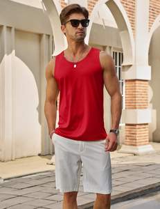 Dynamic Mens Casual <b>Tank</b> Top Knitted Spandex/Cotton Breathable Quick Dry Soft Fabric Cool <b>Air</b> Motion Easy Fit Stretch Daily - Product Image 6