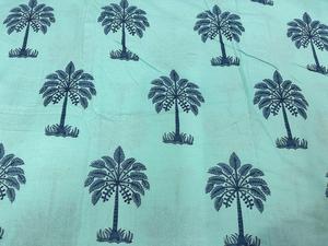 Tela de algodón indio por yarda, tela estampada a mano con estampado floral para textiles para el hogar y suministro de vestidos - Product Image 6