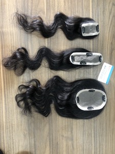 ขายส่งชั้นยอดผมมนุษย์ยุโรปไฮไลท์สีผ้าไหมฐานท็อปเปอร์คลิปในผมมนุษย์ท็อปเปอร์วิกผมมนุษย์ - Product Image 4