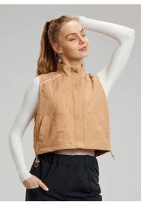 2025 High Quality Sports vest/<b>jacket</b> autumn Winter Season new <b>sleeveless</b> loose casual versatile Varsity <b>jacket</b> for <b>women</b> - Product Image 6