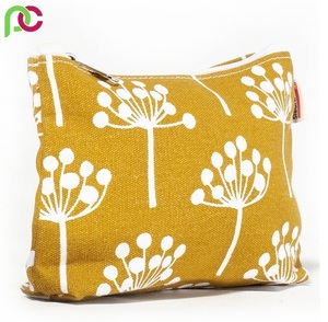 Bolsa de aseo de diseño profesional, neceser de viaje portátil con logotipo personalizado, bolsa de belleza, de algodón, de lona - Product Image 6