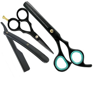 Ensemble de salon de coiffure 3 pièces Ciseaux de coiffure professionnels Ciseaux amincissants et peigne de coiffure pour barbiers et stylistes - Product Image 5