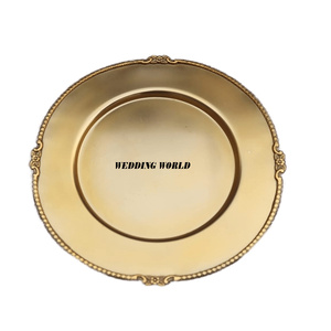 Plateau de chocolat en laiton de haute qualité Design personnalisé Assiette sucrée de luxe Vaisselle de vente chaude Plateau à chocolat en laiton - Product Image 2