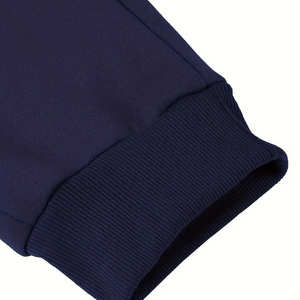 Survêtement à capuche respirant en polyester/coton pour homme, logo brodé personnalisé, manches longues, streetwear d'hiver - Product Image 5
