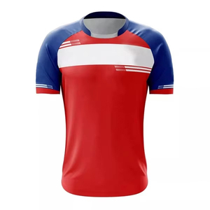 Camisetas gaélicas con impresión por sublimación personalizada de alta calidad, camiseta GAA de manga corta, logotipo personalizado, patrón sólido, tela tejida larga - Product Image 2