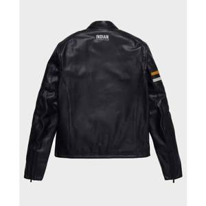 Blouson de moto Indian Cafe Racer noir pour homme - Product Image 2