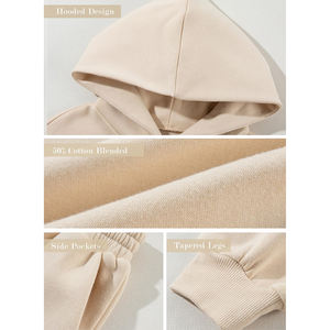 Survêtement d'hiver à capuche pour femmes, uni, pour activités de plein air - décontracté, 100% coton, chaud et respirant - Product Image 6