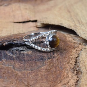 Handmade Ring Simple <b>Tiger</b> <b>Eye</b> Gemstone Solid 925 Sterling Silver Natural Gemstone <b>Jewelry</b> 925 Stamped Sterling Silver Ring - Product Image 3