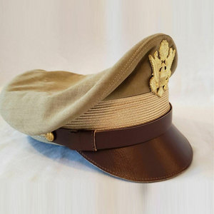 Nắp phong cách cổ điển để sử dụng đồng phục với dây vàng visor và thêu logo tùy chỉnh cho sự xuất hiện chuyên nghiệp - Product Image 3