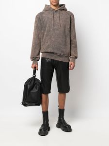 Custom Oem cordón gota hombro pulóver de gran tamaño Vintage ácido lavado desgastado sudaderas con capucha para los hombres - Product Image 3