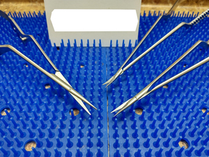 V MUELLER & ruggles 8 \ "9 \" thẳng & cong Micro Bayonet Scissor Bộ cơ sở của dụng cụ phẫu thuật - Product Image 2