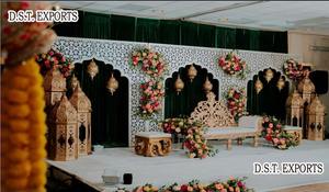 Classic Gold Theme Wedding Stage <b>Backdrop</b> Panels Grand Wedding Venue <b>Backdrop</b> <b>Frame</b> Stunning Asian Wedding Stage <b>Backdrop</b> <b>Frames</b> - Product Image 3