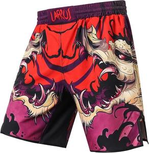 Short MMA imprimé en gros Short d'arts martiaux léger à séchage rapide avec taille élastique et logo personnalisé quantité minimale de commande bas - Product Image 6