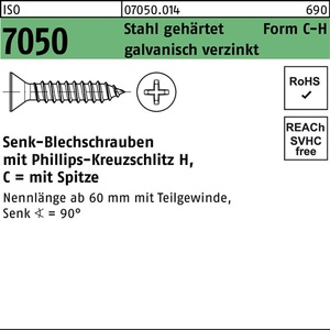 Tornillos Autorroscantes ISO 7050 Punta SEKO PH 4.8x13 Acero C-H Paquete de 500 Unidades - Product Image 1