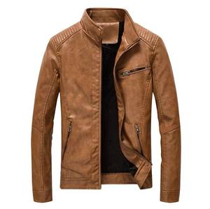 Veste de créateur ZOB vêtements d'extérieur en gros décontracté formel Style lourd tendance bombardier classique en cuir pur vestes pour hommes - Product Image 3