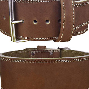 Cinturón de levantamiento de pesas de gimnasio de cuero de vaca de alta calidad para hombres hebilla de palanca de elevación de Potencia ajustable con función de protección - Product Image 5