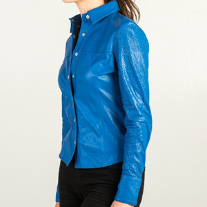 2025เสื้อผู้หญิงหนังแท้วินเทจสำหรับฤดูหนาว, เสื้อเบลาส์เสื้อออฟฟิศทรงหลวมระบายอากาศได้ดีเป็นมิตรกับสิ่งแวดล้อม - Product Image 5