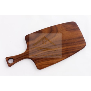 Grande planche à découper extra fine en bois de teck robuste pour légumes et fruits Fournitures de cuisine gravées avec logo personnalisé - Product Image 1