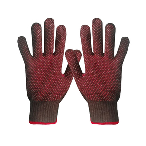 Guantes de tela de algodón con puntos de PVC reforzado, Industrial guantes de seguridad, protección de manos suave y cómoda, anticalor, resistentes a chispas - Product Image 3