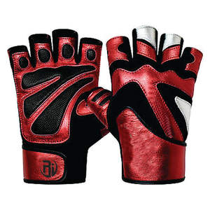 Deportes atléticos antideslizantes transpirables medio dedo Fitness gimnasio guantes equipo de entrenamiento para levantamiento de pesas ciclismo hecho de poliéster - Product Image 6