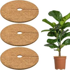 Coconut Fiber Mulch <b>Mat</b> for Indoor & Outdoor Plant Decoration - Product Image 2